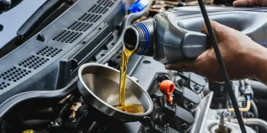 Olieskift hos Gislinge Auto